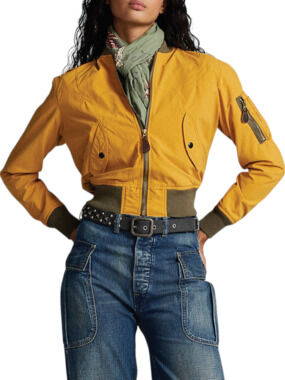 RRL Double RL Ralph Lauren Flight Jacket Womens Medium 3